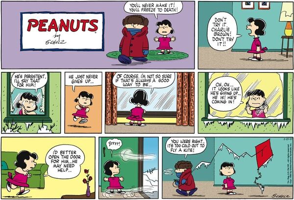 February 1960 comic strips, Peanuts Wiki