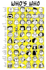 A stack of headshots of the Peanuts Gang