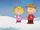 Charlie Brown and Sally are getting ready to receive gifts from Santa Snoopy.png