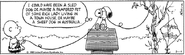 Charlie Brown and Snoopy in a comic strip from February 17, 1992
