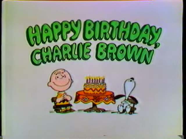 it was my best birthday ever charlie brown vhs
