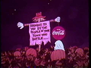 The Coca-Cola logo originally appeared in the special's opening credits.