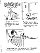 A dog that resembles the early form of Snoopy (himself unnamed for over a month once Peanuts began)