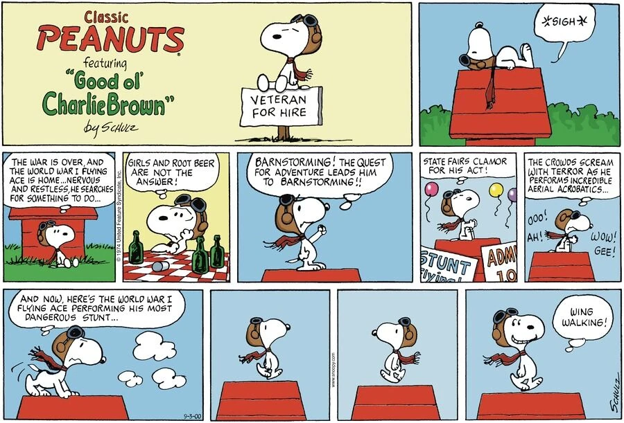 September 1974 comic strips Peanuts Wiki Fandom