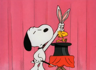 Snoopy as a magician