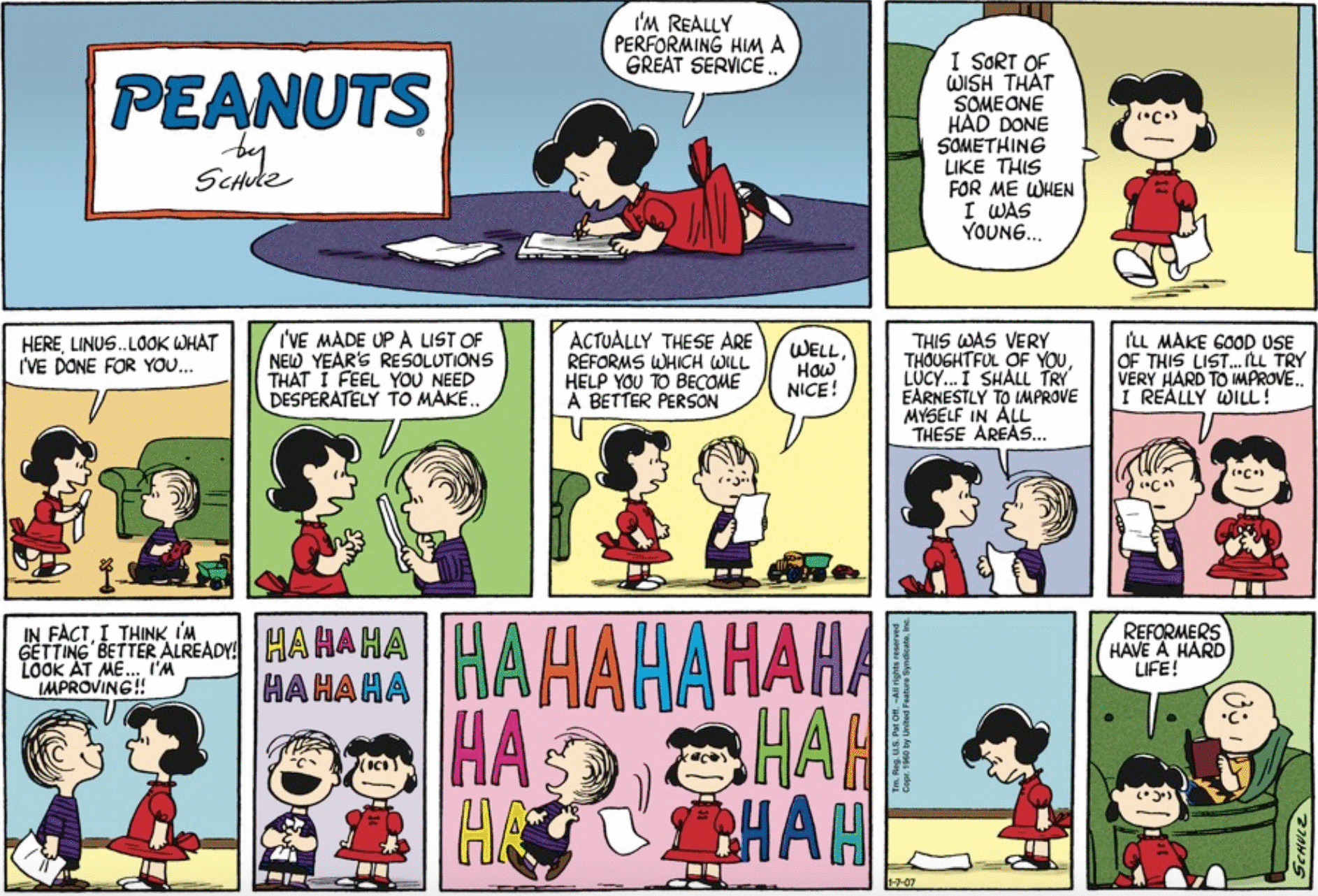 Peanuts erster comicstrip