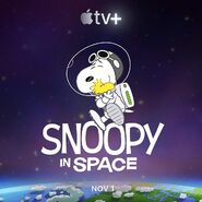 Snoopy in Space Poster