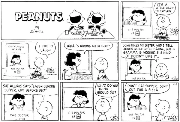 November 1992 comic strips | Peanuts Wiki | Fandom