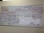 Whiteboard outline of 418