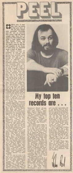 15th January 1972 Column