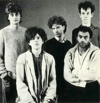 A 1980 line-up of Thompson Twins (Tom Bailey second right)