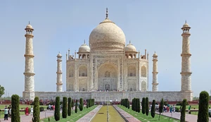 Taj Mahal, one of Peel's travel wish lists, which he visited in March 2002