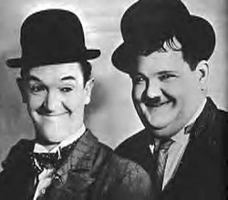 Laurel and Hardy portrait
