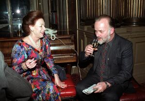 Princess-Margaret-and-John-Peel-at-the-Reform-Club-1992