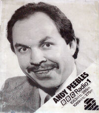 Andy Peebles promotional Radio 1 shot 