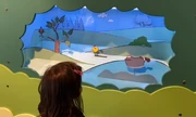 Chirp hopping in Peep's World - Boston Children's Museum