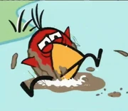 Chirp with mud washing off of her in M-U-D Spells Trouble