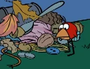 One of Chirp's collections as seen in the episode Chirp Flies the Coop