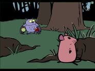 Squeak in the deep dark woods