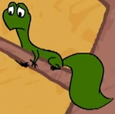 Newton as a squirrel as seen in the episode Trading Places