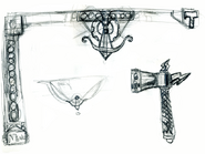 Early concept sketches for the ball shooter