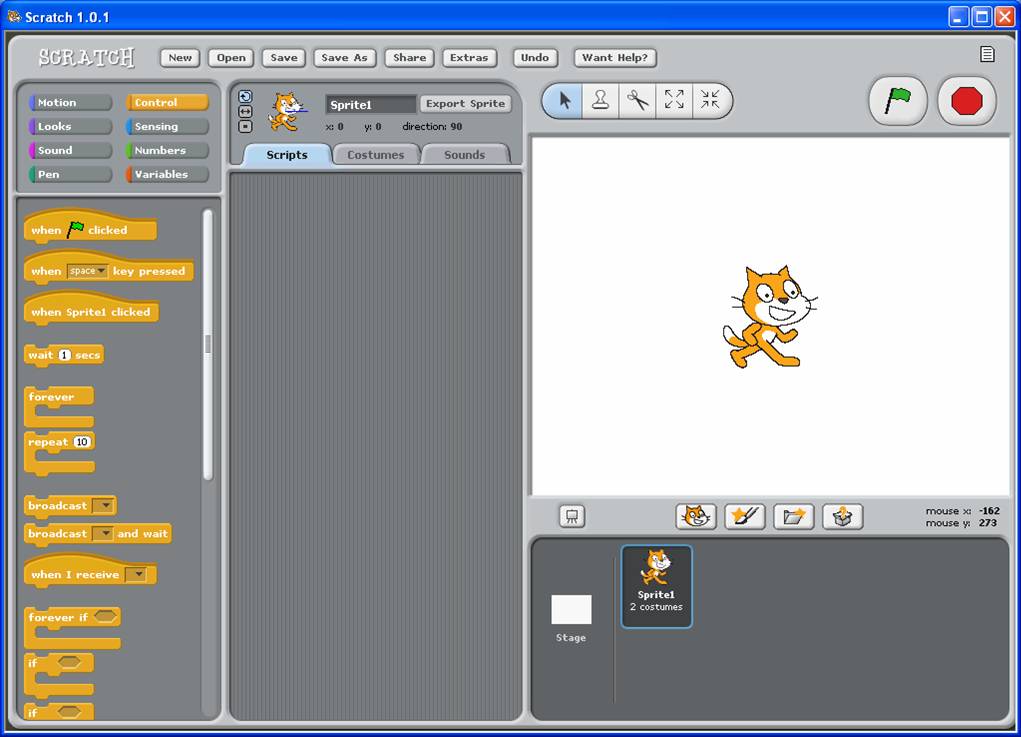 Укажите минимальный размер изображения для фона сцены scratch