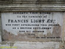 Francis light grave penang