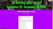 All Hail King Julien Week's official Tumblr page.