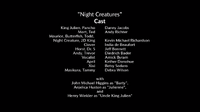 Night Creatures voice cast