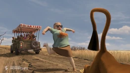 Nana kicks Alex’s butt