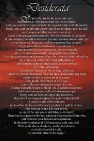 Desiderata Penny S Poetry Pages Wiki Fandom