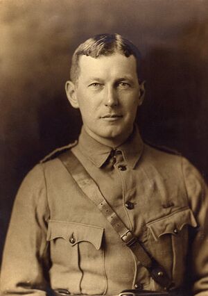 John McCrae in uniform circa 1914