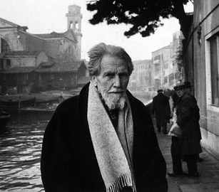 Ezra Pound (1885-1972) in Venice, 1963. Photo by Walter Mori (Mondadori Publishers). Courtesy Wikimedia Commons.