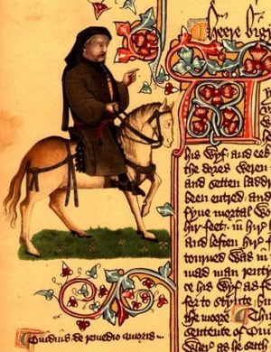 Chaucer as a Pilgrim from the .