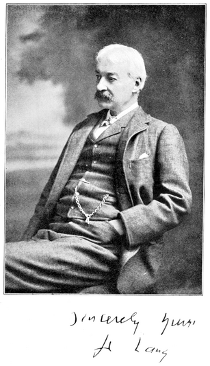 Andrew Lang portrait. Folk-Lore, vol. 23