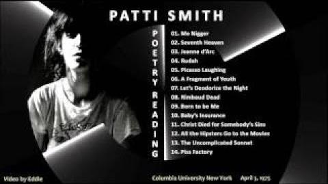 Patti Smith Penny S Poetry Pages Wiki Fandom