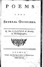Leapor-Poems