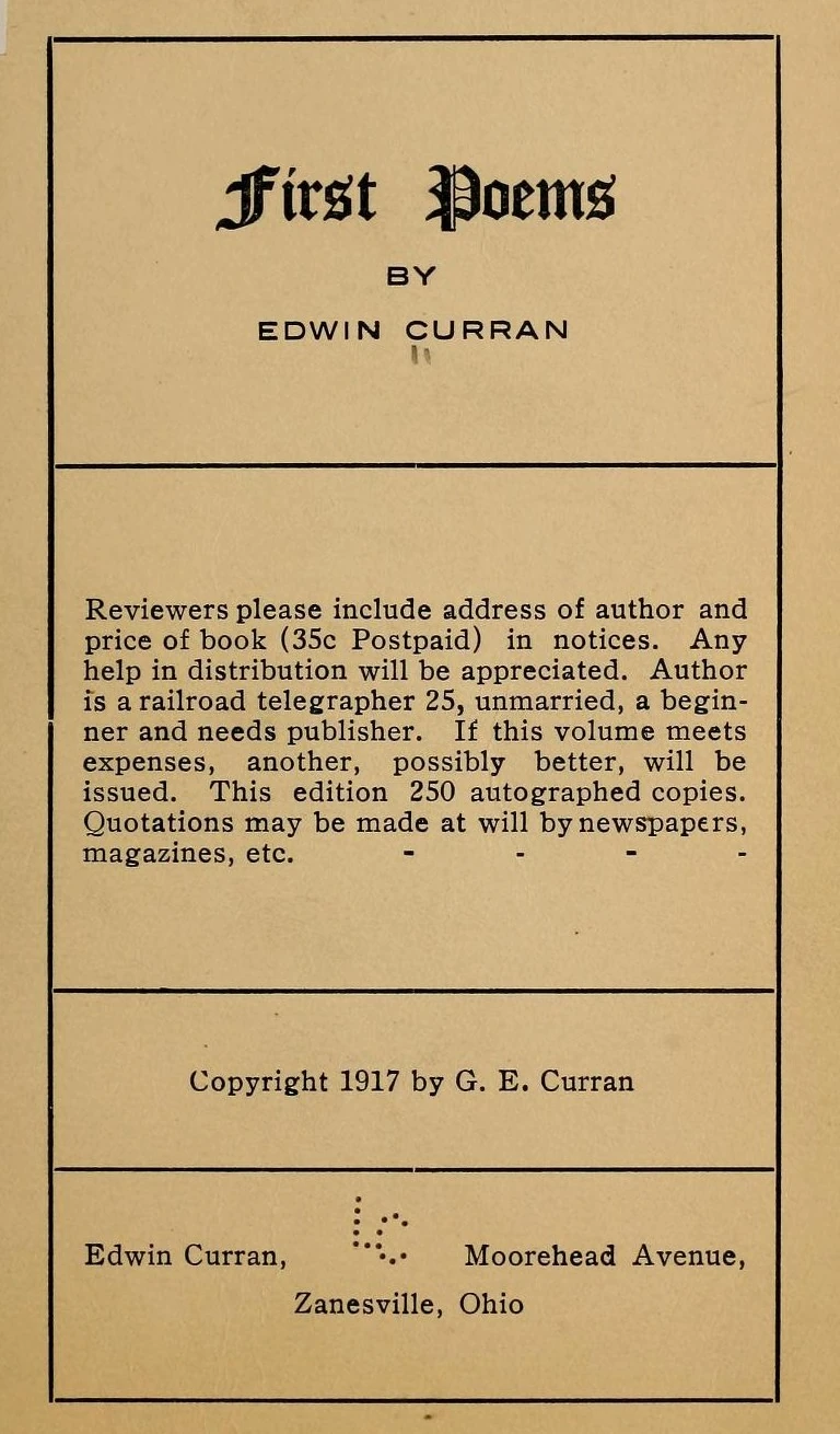 Edwin Curran Penny's poetry pages Wiki Fandom