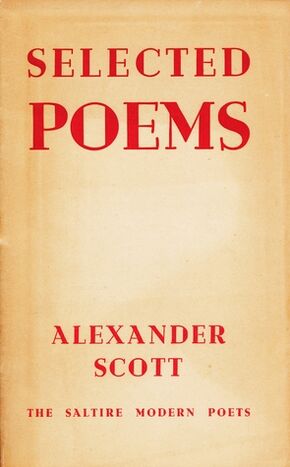 Alexander Scott Selected Poems
