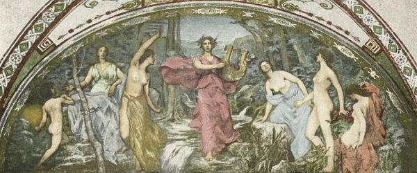 Lyric Poetry: Mural by Henry Oliver Walker (1843-1929), Library of Congress Thomas Jefferson Building, Washington, D.C., 1896. Courtesy Wikimedia Commons.