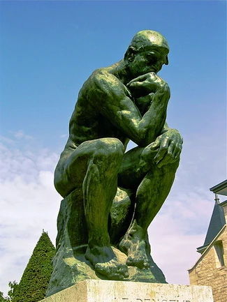 Le Penseur (The Thinker) by Auguste Rodin ( ), Rodin Museum, Paris, 2010. Photo by Andrew Home. Courtesy Wikimedia Commons.