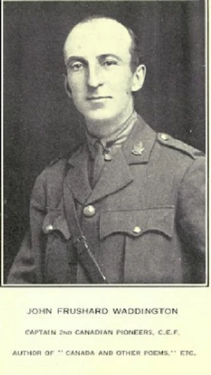 John Frushard Waddington, in , 1919. Courtesy Internet Archive.