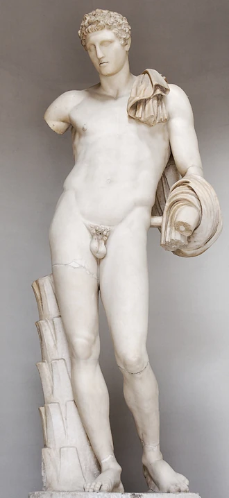 "Belvedere Hermes," Roman copy of Greek bronze, 4th century BC. Photo by Jastrow, 2009. Courtesy Wikimedia Commons.