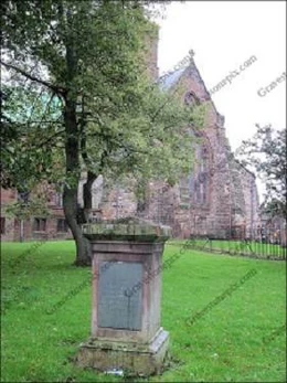 Memorial to Robert Anderson, Carlisle Cathedral, Carlisle, Cumbria. Courtesy Gravestone Pix.