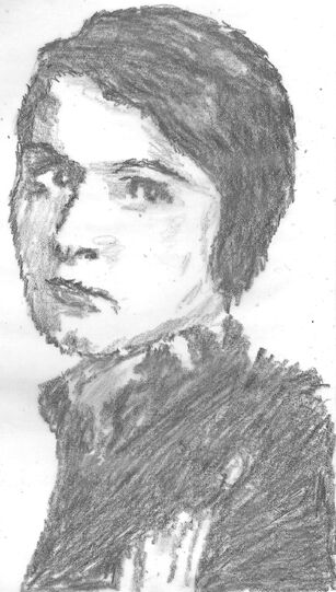 Audrey Wurdmann (1911-1960). Sketch by J. Burlinson. Licensed under Creative Commons, courtesy Wikimedia Commons.