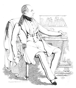 David Lester Richardson (1801-1865). Sketch by C.G., from  Calcutta Monthly Journal, 1839. Courtesy Wikimedia Commons.