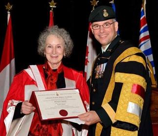Commandant Eric Tremblay Royal Military College of Canada awards honorary degree to Margaret Atwood
