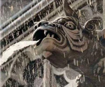 Gargoyle waterspout. Courtesy Gutter Innovations.