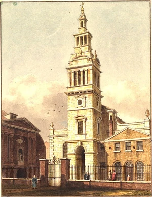 George Shepherd (1784-1862), Christ Church, Newgate, 1812. Courtesy Wikimedia Commons.