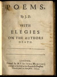 John Donne, Poem, 1633.